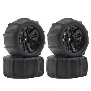 4Pcs 80mm Snow Sand Tire Roue pour SCY 16101 16102 16101PRO Wltoys - Neuf