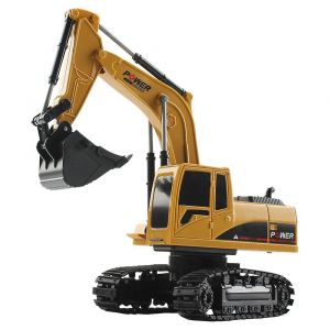 5ch Pelle T&eacute;l&eacute;command&eacute;e, T&eacute;l&eacute;commande Camion Rc Tracteur V&eacute;hicules De Construction Jouets Avec Lumi&egrave;res - Neuf