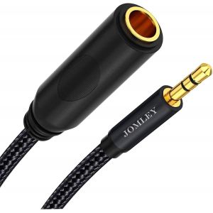 LORANKA-Adaptateur casque 3,5 mm vers 6,35 mm, femelle 6,35 mm vers mini jack m&acirc;le 3,5 mm adaptateur jack audio st&eacute;r&eacute;o pour casque, amplificateurs, guitare &iquest; 30 cm - Neuf