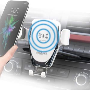 SJZG-Chargeur Sans Fil De Voiture, Support De T&eacute;l&eacute;phone Avec Chargeur Sans Fil &Agrave; Induction De Voiture Pour La Fente Cd, Iphone, Samsung, Huawei, Lg - Neuf