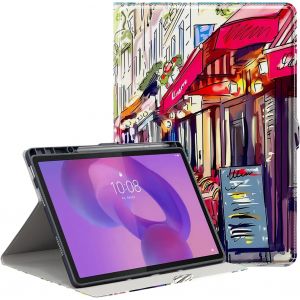 pour Lenovo Idea Tab Pro Coque avec Porte-Stylo,Magn&iquest;&iquest;tique Silicone Antichoc ?tui Housse Tablette pour Lenovo Tab Pro 12.7 Pouces 2025 TB373FU,BLJD - Neuf
