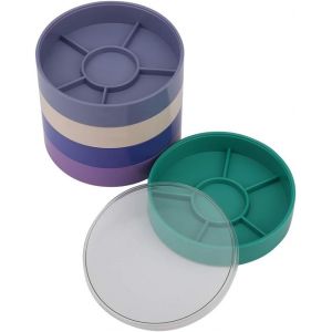 Kal-Boîte De Rangement De Pièces De Montre À 5 Couches, Étui De Rangement Pour Outils De Montre Pour Vis, Composants Et Mouvements, Couvercle Anti-Poussière Pour Horlogers Et - Neuf