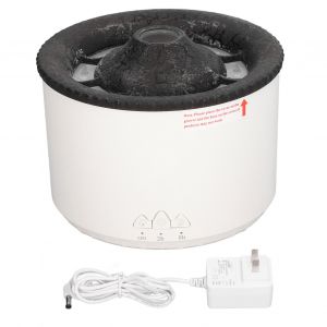 Humidificateur d'arome silencieux, flamme volcanique, modes brume, sans eau, arret automatique, diffuseur d'huiles essentielles, humidificateur, prise americaine, AC 100-240 V - Neuf