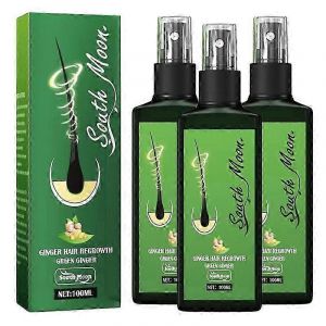 3pcs Croissance Nourrissante Gingembre Spray,Croissance Des Cheveux Sérum Spray Lotion Capillaire,Repousse Nourrissante Gingembre Spray - Neuf