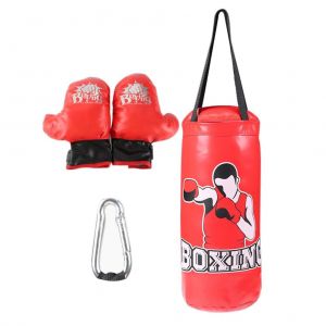 Sac De Frappe Suspendu Pour Enfants, Sac De Frappe Pour Jeunes Avec Gants De Boxe Pour Garcons Et Filles De 5 A 15 Ans - Neuf