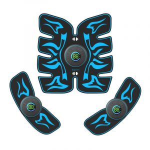 Patch Musculaire Abdominal Ems,Équipement De Fitness À Domicile,Massage Abdominal,Appareil De Fitness Intelligent,Unis Isseur Musculaire Paresseux - Type Black - Neuf