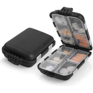 Pilulier Portable,Pilluliers Journalier 7 Jours,Pilulier Avec 10 Compartiments,Plastique Boîtes À Pilules,Distributeur De Pilules Médicaments Pour Vitamines,Suppléments Et Médicaments.[Z71] - Neuf