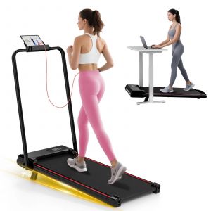 Tapis Roulant Pliable &Agrave; Inclinaison R&eacute;glable, Tapis Roulant De Marche Portable Trois-En-Un, Avec T&eacute;l&eacute;commande Et &Eacute;cran Led - Neuf