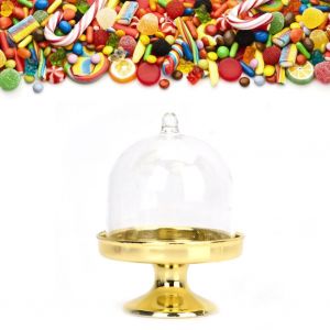 Hjlian Lot De 12 Boites A Bonbons Transparentes En Plastique Pour Mariage, Fete D'anniversaire, Baby Shower (Base Doree) - Neuf