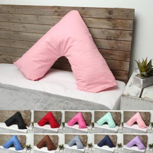 Coussin Orthop&eacute;dique En Forme De V Pour Le Cou, Le Dos Et Les &Eacute;paules, Coussin D'allaitement De Grossesse, Coussin D'allaitement Pour Tout Le Corps, Coussin D'allaitement Avec Housse (Fuchia) - Neuf