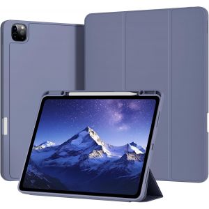 &Eacute;tui pour iPad Pro 13"" g&eacute;n&eacute;ration 2024 (M4), support intelligent &agrave; trois volets, &eacute;tui de protection en cuir avec porte-stylo, prise en charge du stylet Pro/Pencil (USB-C), mise en veille/r&eacute;veil - Neuf