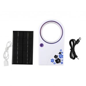 Mini ventilateur portable a panneau solaire exterieur 2 W 5 V, kit de refroidissement USB, accessoire - Neuf