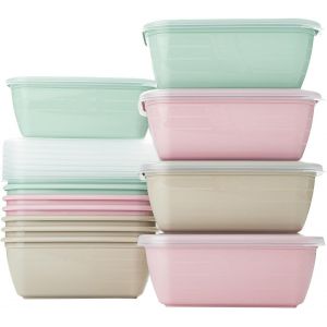 Checarzhn--No1-Lot De 12 Boîtes Alimentaires En Plastique Sans Bpa, Compatibles Avec Micro-Ondes, Lave-Vaisselle, Congélateur, Récipients Avec Couvercle 500 Ml - Neuf