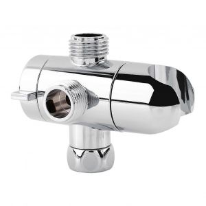 Inverseur De Pomme De Douche À 3 Voies Et Montage Combo Bras De Douche Monté Valve Salle De Bain - Neuf