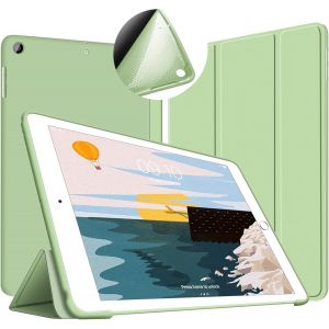 Coque Pour Ipad 9,7 Pouces 2018/2017 (6&egrave;me/5&egrave;me G&eacute;n&eacute;ration), &Eacute;tui Fine Et L&eacute;g&egrave;re En Tpu Souple Housse Cover Pour Mod&egrave;les Ipad A1893/A1954/A1822/A1823, R&eacute;veil/Sommeil Automatique, Vert Clair - Neuf