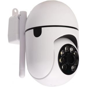 lbgwp60-Caméra De Sécurité Dôme 1080P, Vision Nocturne Hd Et Caméra De Surveillance Wifi Bidirectionnelle, Caméra De Surveillance De Détection De Mouvement Extérieure Intérieure, Rotation - Neuf