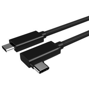 KALCX-Câble Vidéo Usb C À C À Angle Droit 2 M,Câble De Moniteur 4K Usb Type C Prenant En Charge La Charge Rapide 100 W Et La Synchronisation Des Données 10 Gbit/S - Neuf