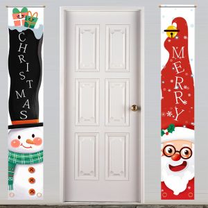 No&euml;l Couplet D&eacute;corations De F&ecirc;te De No&euml;l De Fond Banni&egrave;re De Toile Joyeux No&euml;l D&eacute;coration De D&eacute;coration&iquest;No&euml;l Couplets D&eacute;corative, Santa Claus Accessoires&iquest;A&iquest; - Neuf