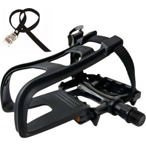 Subzonal-P&eacute;dale De V&eacute;lo Avec Des Clip Et Des Courroies. Convient Aux V&eacute;los Rotatifs, Aux V&eacute;los D'exercice, V&eacute;lo Stationnaire Et Aux V&eacute;los D'ext&eacute;rieur, 9/16 Pouces Axe. Garantie Demi-Ann&eacute;e - Neuf