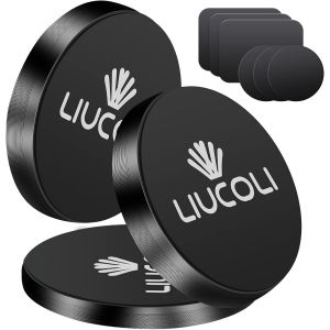 Eryi-Aimant Téléphone Voiture, Support Téléphone Voiture Magnétique Lot De 3 - Porte Téléphone Voiture Compatible Avec Iphone Samsung Galaxy/Note Huawei Etc. - Neuf