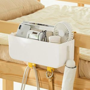 Panier de rangement suspendu multifonction, boîte de rangement pratique, organiseur de chevet, pour télécommande, livre, journal, téléphone, bouteille d'eau - Neuf