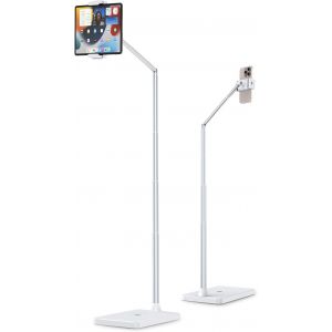 Meimie-Support De Sol Pour Tablette,Hauteur Et Angle Réglables Avec Bras En Alliage D'aluminium,Rotation À 360°,Idéal Pour Lit,Canapé Ou Table De Chevet,Compatible Avec Ipad Pro/Air/Mini,Iphone - Neuf