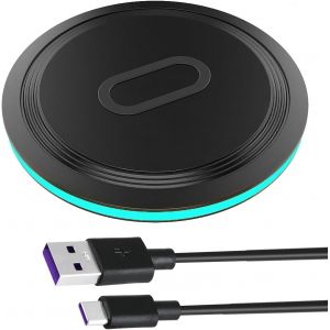 KALANKA-Chargeur sans Fil Circulaire 15W pour Bureau avec Syst&egrave;me de Refroidissement Passif Compatible avec Les Appareils Google Pixel Series 7 6 5 4 3 2 XL LG Moto et Autres Smartphones,Cadeaux de N - Neuf