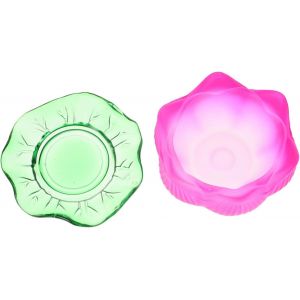 Kalanka-Bougeoir En Forme De Lotus En Verre - Bougeoir Décoratif Pour La Maison - Bouddhiste - Décoration De Table Élégante Pour Temples Et Occasions Spéciales - Neuf