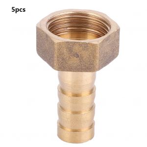 Raccord de tuyau en laiton, queue cannelee de 10 mm, filetage femelle BSP 1/8"", 1/4"", 1/2"", 3/8"", 3/4"" (3/8"") - Neuf