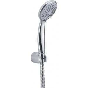VIOU-Chrome,G-Easy 05,Douchette Universelle 1 Jet,Pomme Fixe Et Flexible 150 Cm,Abs Avec Finition,2 Ans De Garantie,Design R&S,Filtre De Douche Anti-Sable Inclus,Unique - Neuf