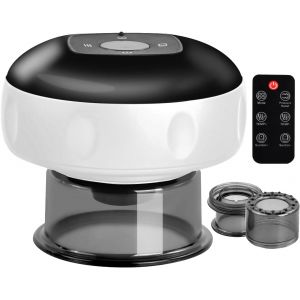 Ventouse &Eacute;lectrique, Ventouses Intelligente 12 Vitesses Avec T&eacute;l&eacute;commande, Le Masseur Intelligent Avec Th&eacute;rapie Par Lumi&egrave;re Rouge Pour Soulager La Douleur, Les Noeuds, Les Douleurs Musculaires - Neuf