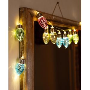 Jgd-Guirlande Lumineuse &Agrave; Led Disco Pour Int&eacute;rieur Et Chambre &Agrave; Coucher, D&eacute;coration De Table De No&euml;l, Lueur Chaude Pour F&ecirc;te Nye, D&eacute;coration D'int&eacute;rieur, Pile Non Incluse, 1,65 M Bleu - Neuf