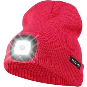 Usb Rechargeable 8 Led Bonnet Chapeau, Lumineux Casquette &Eacute;clairage Et Clignotant Alarme Led Mains Libre Lampe De Lampe Frontale Tricot&eacute; Bonnet Unisex Hiver Chaud Sport Knit Cap Chapeau - Neuf