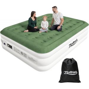 Ulteronixshop-Matelas Gonflable 2 Personnes,Lit Gonflable,Matelas Gonflable 2 Personnes Electrique Gonflage Rapide en Trois Minutes,pour Usage Domestique et recevoir des invit&eacute;s,203x152x46cm - Neuf