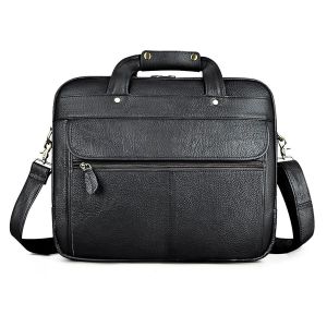 Portefeuille en cuir à l'huile Wla.com pour hommes,étui à bombes d'affaires,étui à documents pour ordinateur portable,sac de messager,fourre-tout à la mode,rêves douloureux,7146-c,design - black 2 - Neuf