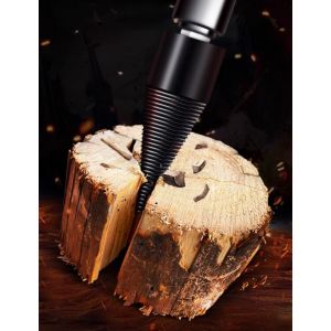 32mm Fendeuse De Bois Splitter Lourds De Forage À Vis De Cône Pilote Au Feu De Bois Fendeuse De Fendre Le Bois Cône Bit - Neuf