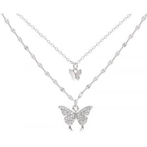 Kal-Collier Ras Du Cou Papillon Collier Pendentif Papillon Mini Papillon Ras Du Cou Chaîne Papillon Cz Étincelante Collier Chaîne Bijoux Pour Femmes Filles Cadeaux - Neuf