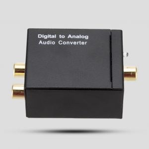 Convertisseur audio Effet sonore stéréo sans perte Plug Play 3,5 mm fibre optique numérique coaxiale à gauche piste droite Adaptateur analogique audio pour la maison - Neuf