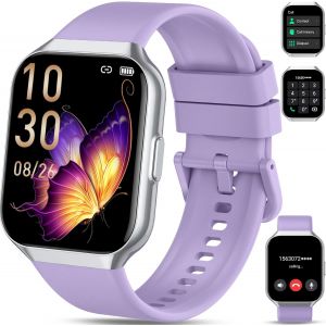 Montre Connect&eacute;e Femme Homme Avec Appel Bluetooth,1.96"" Smartwatch Avec 112 Modes Sportifs, Etanche Ip68 Montre Connect&eacute;e Sport Avec Podometre/Cardiofrequencemetre/Moniteur De Somm[MON9264741] - Neuf