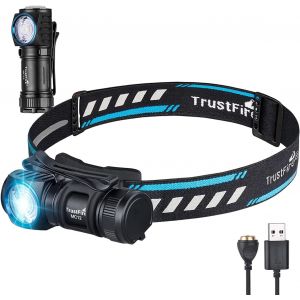 Mc12 Mini Lampe Frontale Led Lampe De Poche Torche 1000 Lumens Lumineux Avec Batterie Et Usb Magnétique Rechargeable - Neuf