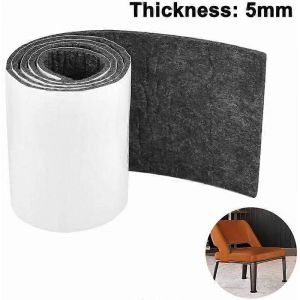 10 * 100cm 5mm Ruban De Feutre Auto-Adhésif,Coupé À La Taille Planeurs En Feutre Bricolage Planeurs De Sol Protection De Sol Pour Carreaux Stratifiés Escaliers Meubles Parquet - Neuf
