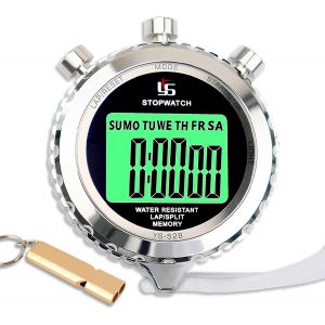 Ulteronixshop-Chronom&egrave;tre Avec Sifflet,Chronometre Professionnel 2 M&eacute;moire Avec Fonction Muet Et Lumi&egrave;r Pour Sport - Neuf