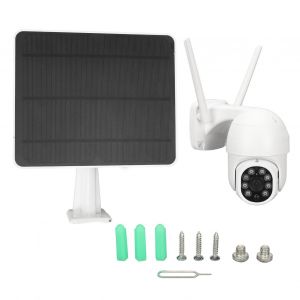 Camera solaire WiFi 2MP 1080P pour detection de mouvement Tuya, moniteur PIR sans fil a faible consommation pour la maison - Neuf