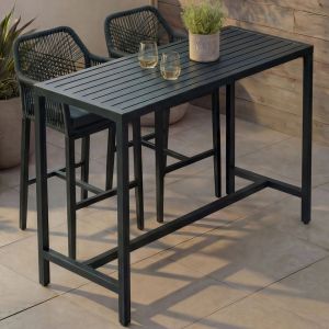 Table Haute Hwc-P91, Table De Jardin, Table De Bar, M&eacute;tal D'ext&eacute;rieur 105 X 130 X 65 CmVerte - Neuf