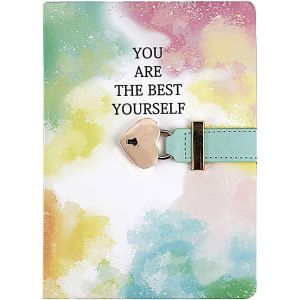Cahier De Filles Avec Cadenas Forme De Coeur, A5 Carnet Secret Cahier Journal Bloc-Notes, Journal Intime Enfant Pour Bureau Scolaires Étudiant Papeterie Cadeau D'anniversaire, 220x150mm - Neuf