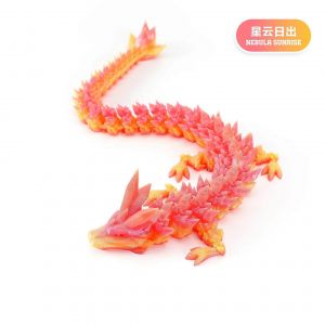 Decoration d'impression 3D articulee mobile en cristal, decoration de dragon, costume fait a la main, decoration de dragon - Neuf