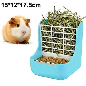 Mangeoire À Foin Durable Pour Petits Animaux- Râtelier À Foin Et Distributeur De Nourriture, Installation Facile, Non Toxique, Anti-Morsure, Options Multicolores. - Neuf