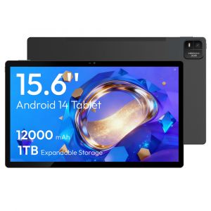 Tablette MESWAO B3, &eacute;cran IPS 15,6 pouces (1920 x 1080 pixels), processeur MTK Helio G99 &agrave; 8 coeurs, 6 Go de RAM, 128 Go de ROM, Android 14, Wi-Fi 5, Bluetooth 5.0, batterie 12 000 mAh - Gris - Neuf