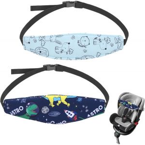 Subzonal-Lot De 2 Supports De T&ecirc;te Pour Si&egrave;ge Enfant - Appuie-T&ecirc;te De Voiture - Bandeau Pour Remorque De V&eacute;lo - Confortable Et L&eacute;ger - Protection Contre Les Chutes - Accessoire De Fixation De La T&ecirc;te - Neuf