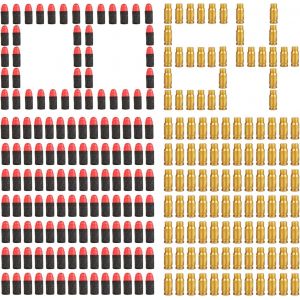 ERYI-Lot De 164 Munitions En Mousse, Munitions Pour Enfants, Munitions Pour Pistolet Jouet, Flèches, Accessoires D'Armes Jouets Pour Enfants, Garçons Et Filles - Neuf